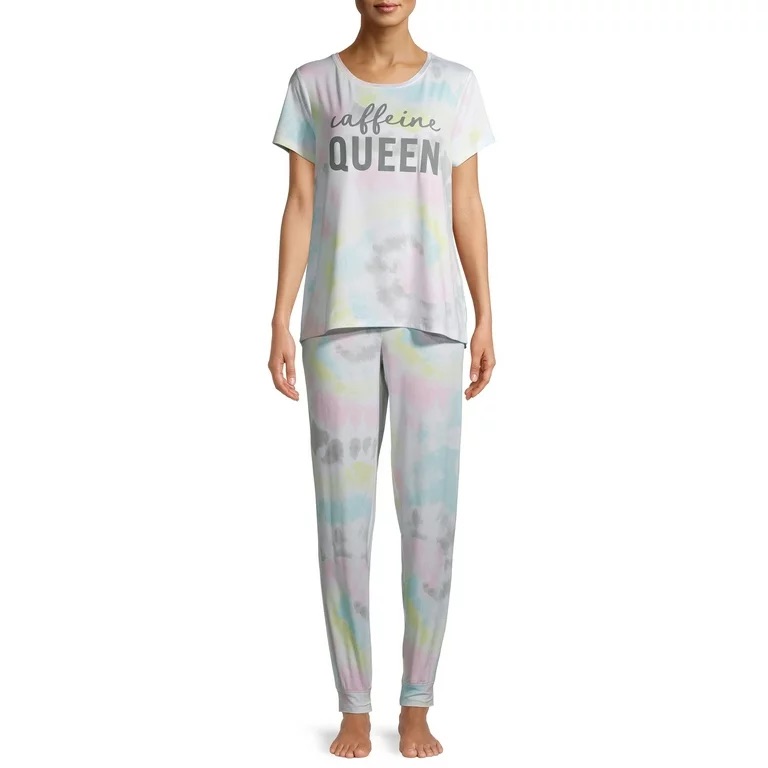 Secret Treasures Women's T-Shirt And Joggers 2-Piece Pajama Set